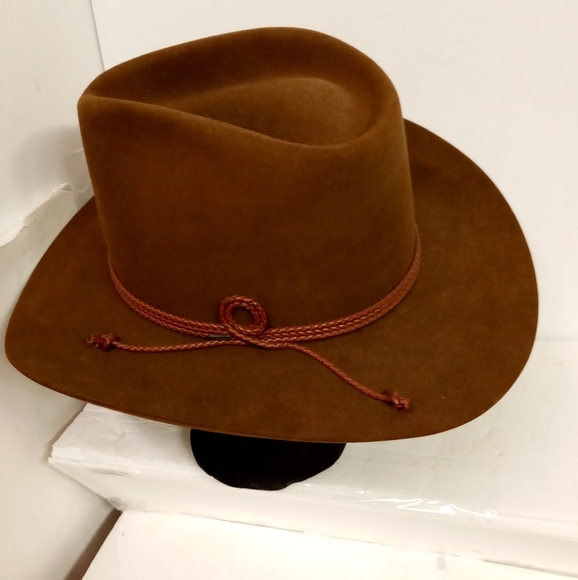 RARE Vintage Resistol Hat Chaparral Mink 4X Beaver Cowboy Oval Size 7.1/8L 5.5”